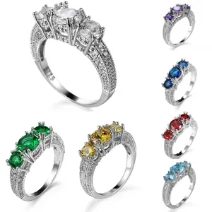 Snowflake Zircon Ring for Women, 8-Star 8-Arrow Wedding Diamond Ring, Elegant Jewelry Gift