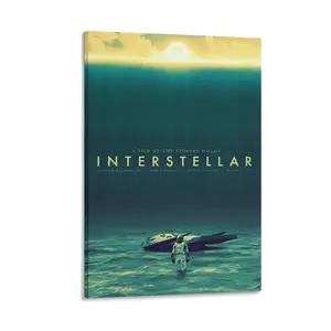Interstellar Movie Poster 12 Canvas Poster Bedroom Decor Sports Landscape Office Room Decor Gift Frames Ornaments Wall Decoration Artistic Photo