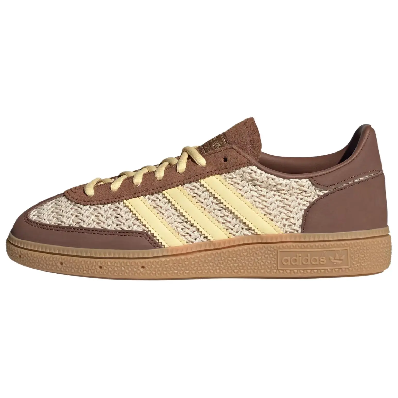 adidas Handball Spezial 'Weaved Brown' Women's Sports Shoes - Stylish Trainer, Everyday Fashion Footwear for Women, Athletic, Casual, Court Play, Lace-Up, Sneaker, Cushioned, Rubber