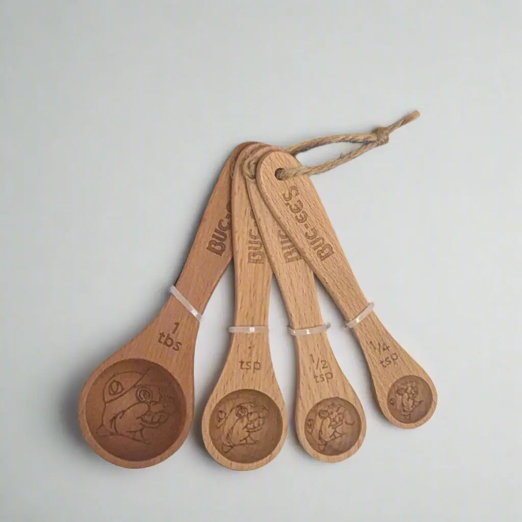 Buc-ee's Wooden Measuring Spoons