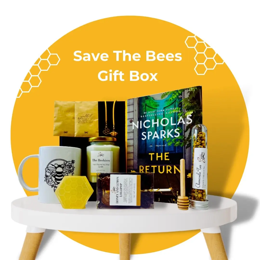 Sweetest Stories: Save The Bees Gift Box – Eco-Friendly, Honey-Scented Candle, Bee Soap & More for Nature Lovers and Book Enthusiasts