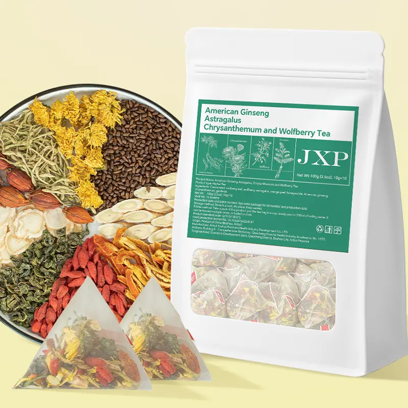 American Ginseng Chrysanthemum and Gardenia Honeysuckle Liquorice Herbal Tea Ready to Eat Convenient | Orange Peel & Chrysanthemum – Cool Relief from Heat | 20 Tea Bags-B