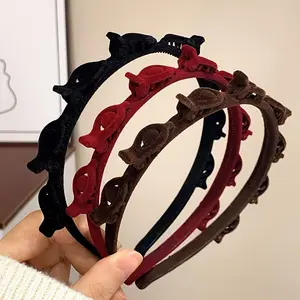 3pcs Plush Woven Hair Clip/set, 3 Colors, Perfect For Styling Side Bangs And Broken Hair, Hair Clip And Headband Combination zig zag