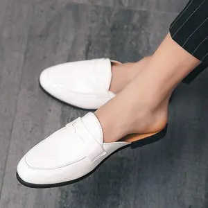 Sophisticated Men's Patent Leather Mules for Elevated Style