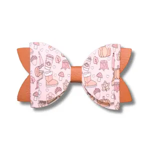 Falling Pretty Bow - Fall Bow For Dogs - Halloween Dog Acessories