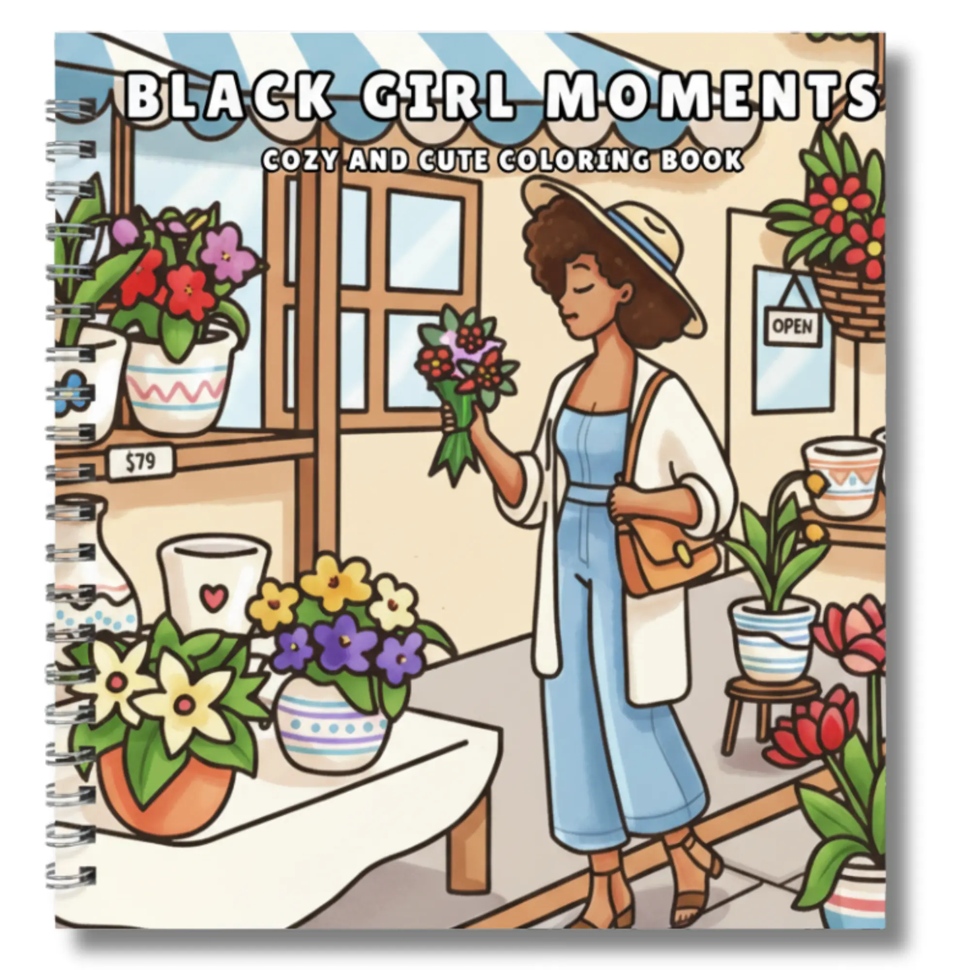 Halloween Fall Gift Girl Moments Coloring Book for Adults and Teens  Featuring Cute & Girly Scenes for Relaxation Spiral-bound