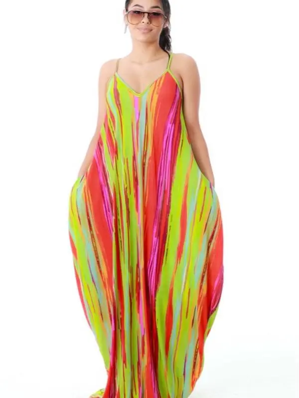 Scarlet Maxi Dress with Pockets