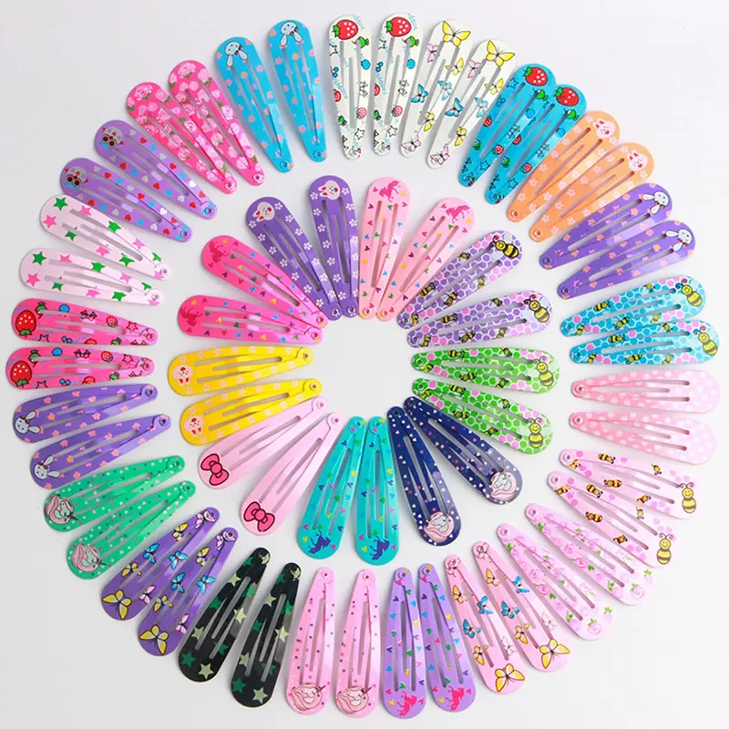 Random Color Cute Butterfly & Fruit & Floral Pattern Hair Clips, Super Cute Clips, Fun Hair Clips, Colorful Hair Accessories for Girls, Fashion Hair Accessories for Party, Daily Clothing Decor, Hairclips