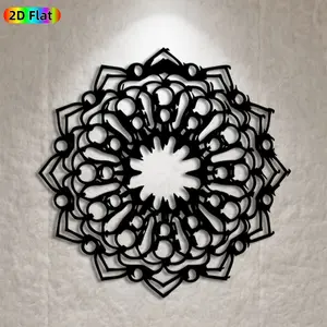 1pc Mandala Metal Wall Art,Mandala Statue Mural, Ideal Gift for New Year, Christmas, Mandala Decor Enthusiasts, Rust-Resistant Metal Wall Decor Wall Sculptures, Perfect for Living Room Wall & Garden Fence, Unique Home Decor
