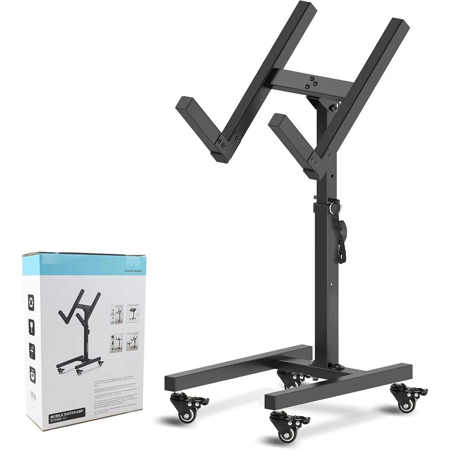 Guitar Amplifier Stands Adjustable Mobile Amp Tilt  Stand or Amps Speaker Cabinet Stands Combo Stands