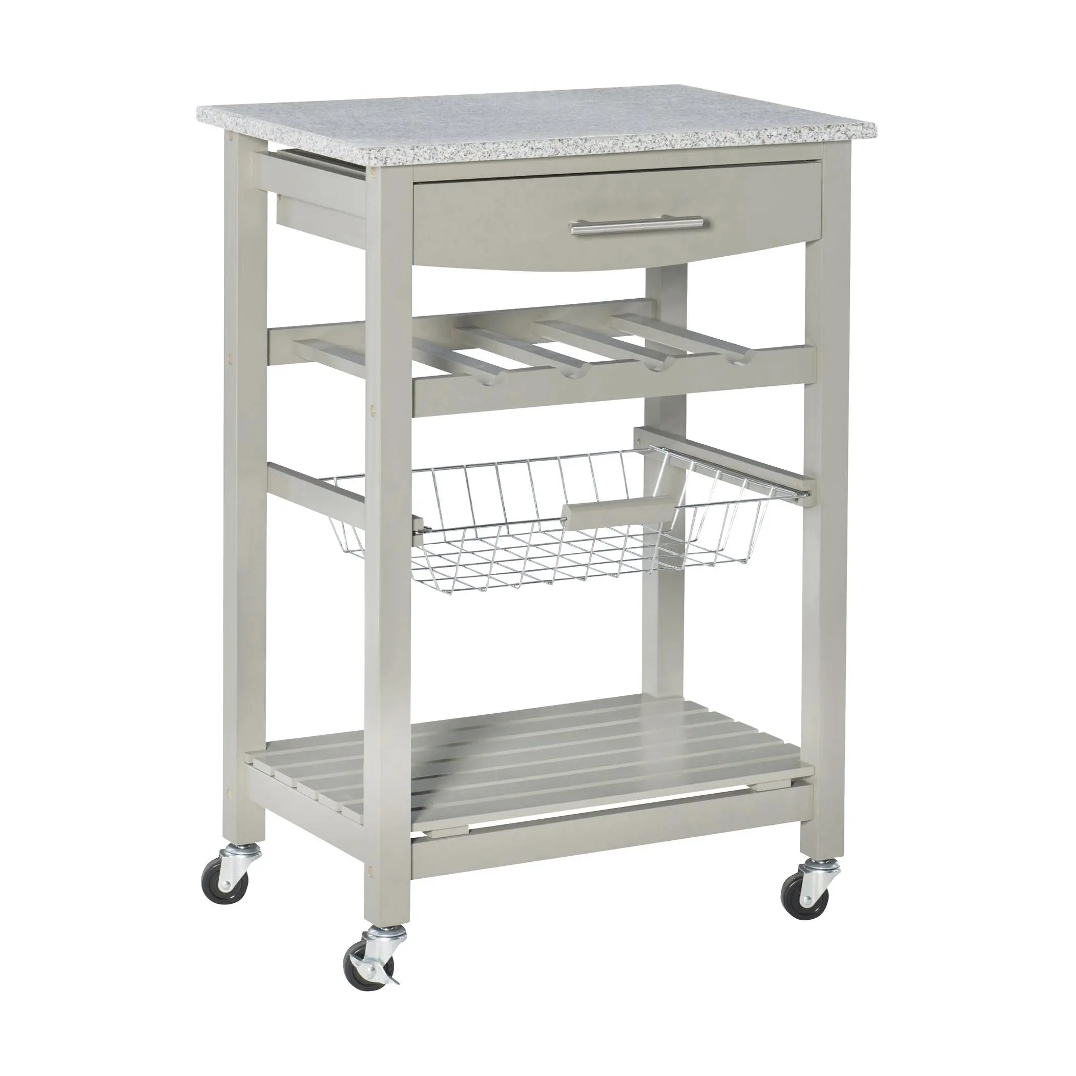 Linon Home Decor Clancy Kitchen Island With Gra nite Top
