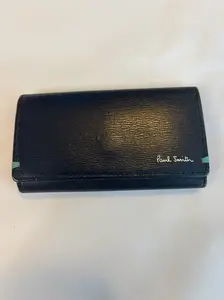 Pre-owned Leather Small Leather Goods Paul Smith Navy Blue Key Case