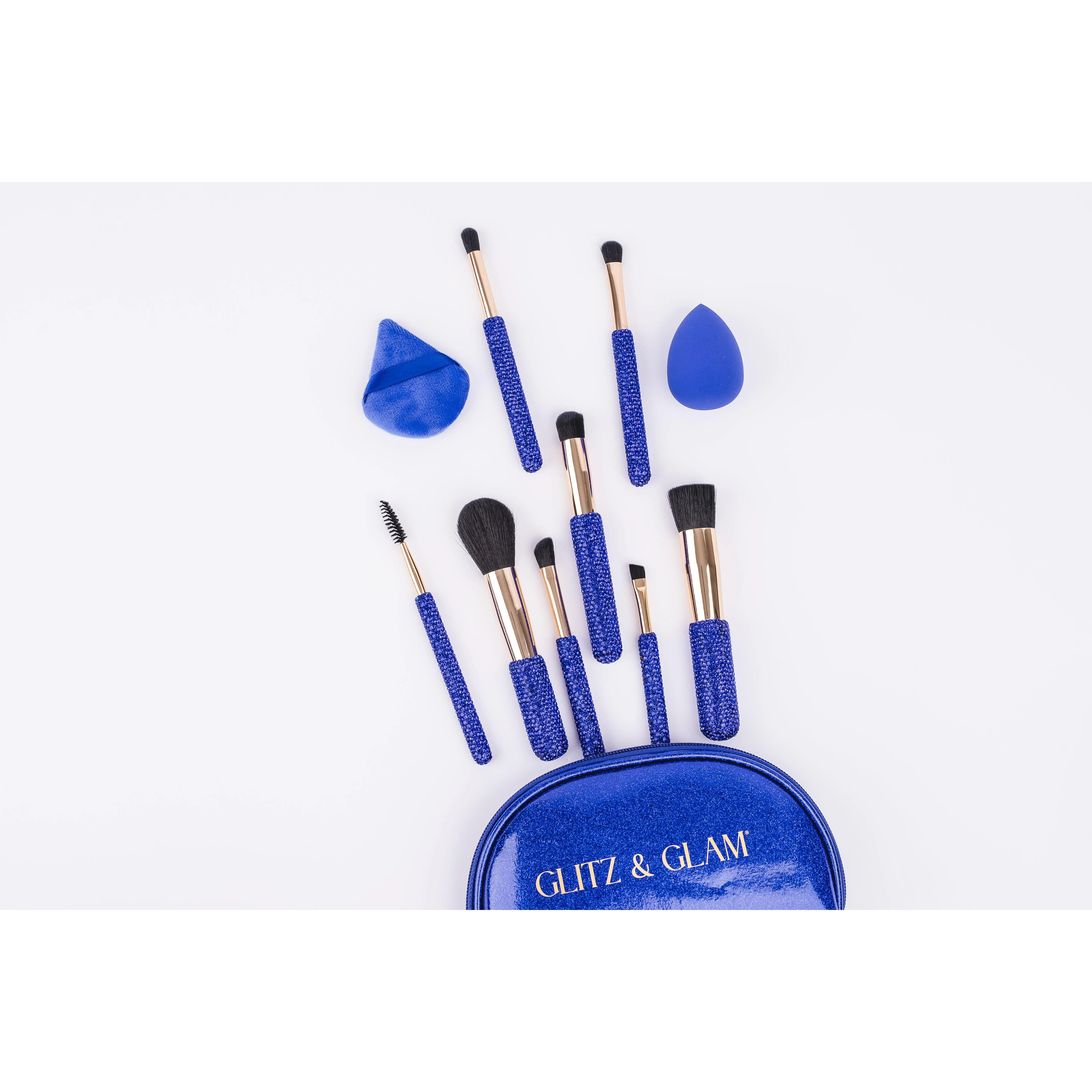 Sapphire Glitz & Glam |11pc Travel Brush Set | GG18783