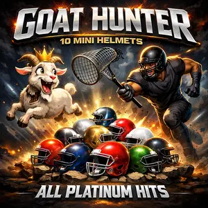 (10) BS Collectibles Mini Helmets! Goat Hunter! Pick Your Team