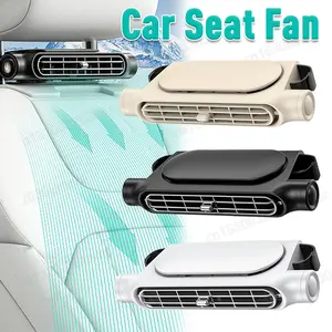 Car Fan for Driver and Passenger's Seat - Mini Portable USB Backseat Cooling Fan Kids Baby Quiet headrest Neck Fan Accessories with 3 Adjustable Wind Speeds for All Cars Vehicle Jeep Van RV Truck