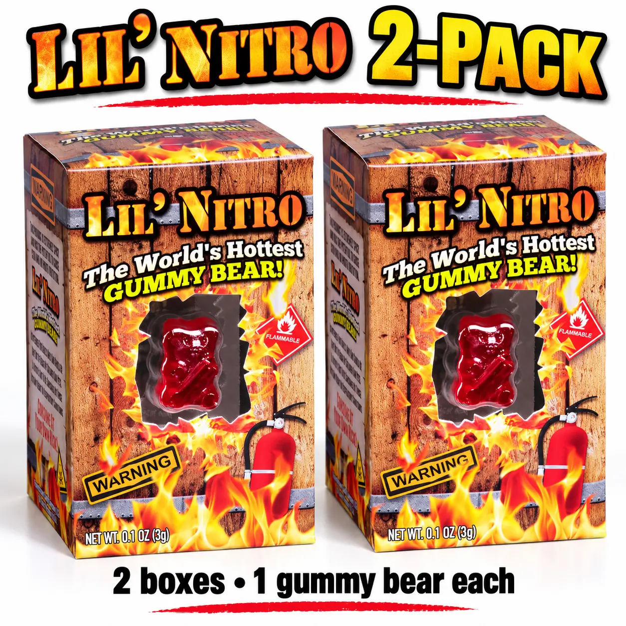 Lil' Nitro: The World's Hottest Gummy Bear, 2-Pack Lil' Nitro: The World's Hottest Gummy Bear, 2-Pack