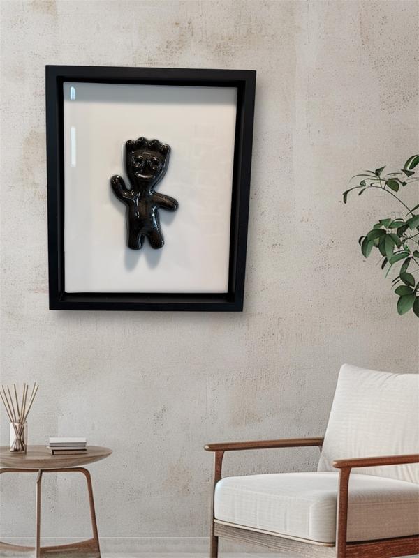 Pop Art Sour Patch Kid Resin Wall Art 8x10 Framed Ready to Hang Handcrafted High-Gloss Iconic Design Solid Wood Panel for Pop Art Walls Kitchens & Game Rooms