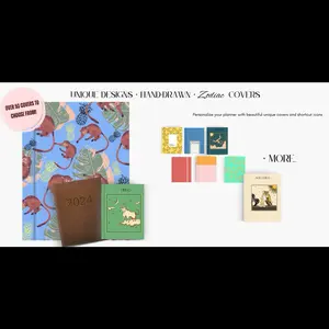 White Ailles Undated Daily Planner with 20 Expressive Covers & Colorful Tabs for ADHD & Type A Personalities - Functional Intuitive Design for Students Entrepreneurs