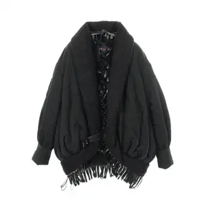 Pre-owned Louis Vuitton Wool Small Leather Goods Padded Mohair Jacket