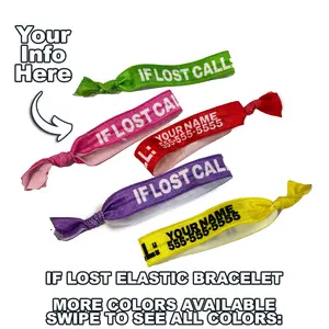 If Lost Custom Name Elastic Hair Tie Bracelet