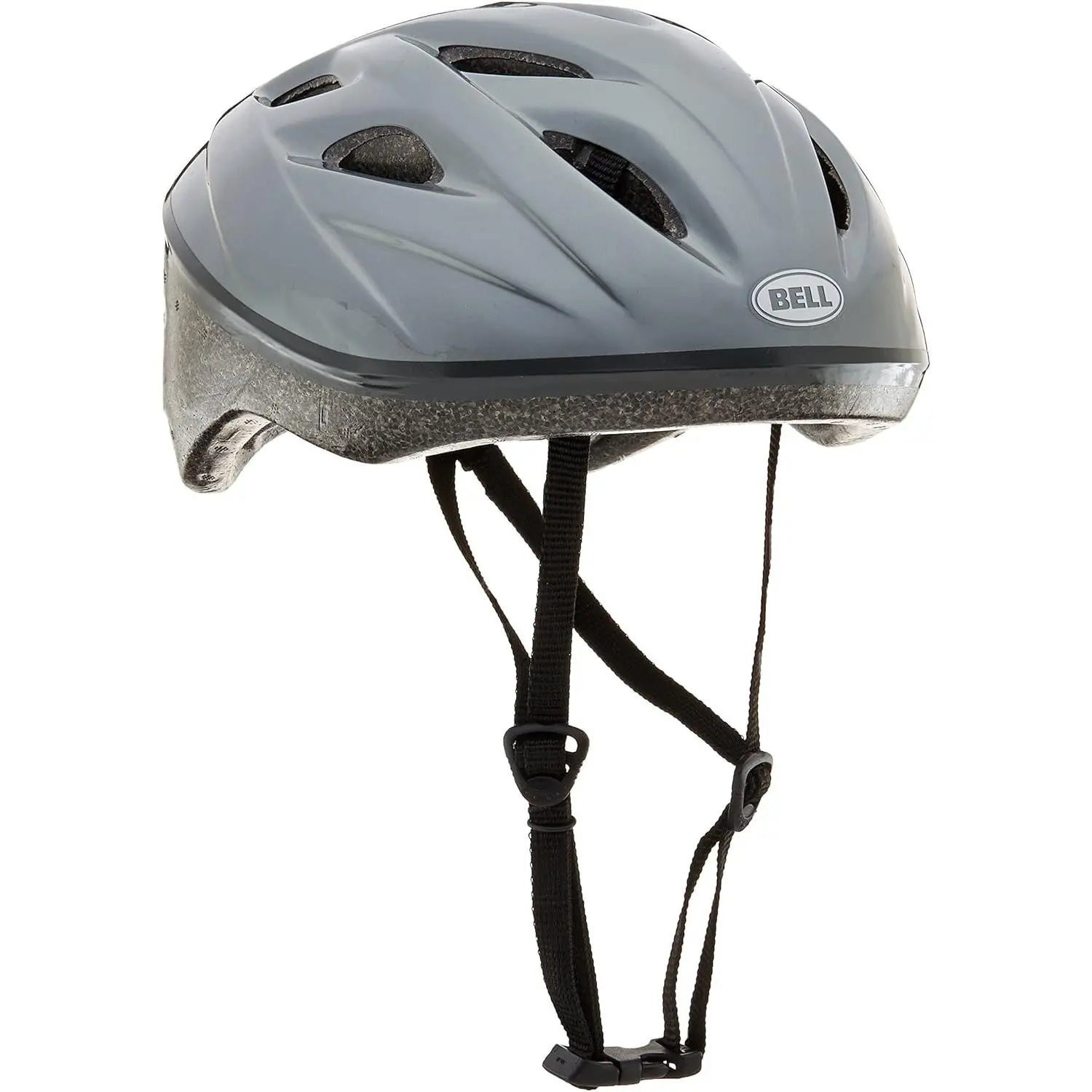 Bell Adult Fit Reflex Skateboard Helmet - Solid Color, Lightweight, Adjustable, Side-Squeeze Buckle, Multi-Vents, 57-60 cm Head Size Fit, Safety Protection for Skating, Cycling