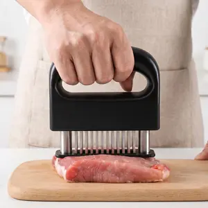 Meat Tenderizer Tool Heavy Duty 48 Stainless Steel Ultra Sharp Needle Blades for Chicken Steak Veal BBQ Kitchen Gadget Kitchenware Cutting Cooking-YY0