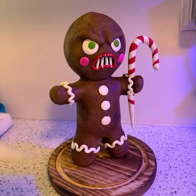 Evil Christmas Cookie Sculpture