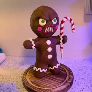 Evil Christmas Cookie Sculpture