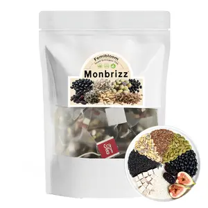 Monbrizz Nine Treasure Seed Tea,Hormone Balance for Women,Provides Antioxidant Effects，Traditional Medicinals Tea，Organic Herbal，Flaxseed, Black&White Sesame, Mulberry, Black Bean,20 teabags