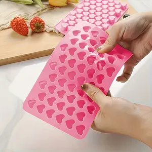 Heart-shaped Silicone Mold, Food-grade Non-stick Baking Tool, Universal for Chocolate, Candy and Ice Cubes, DIY Essential for Valentine's Day and Party Desserts