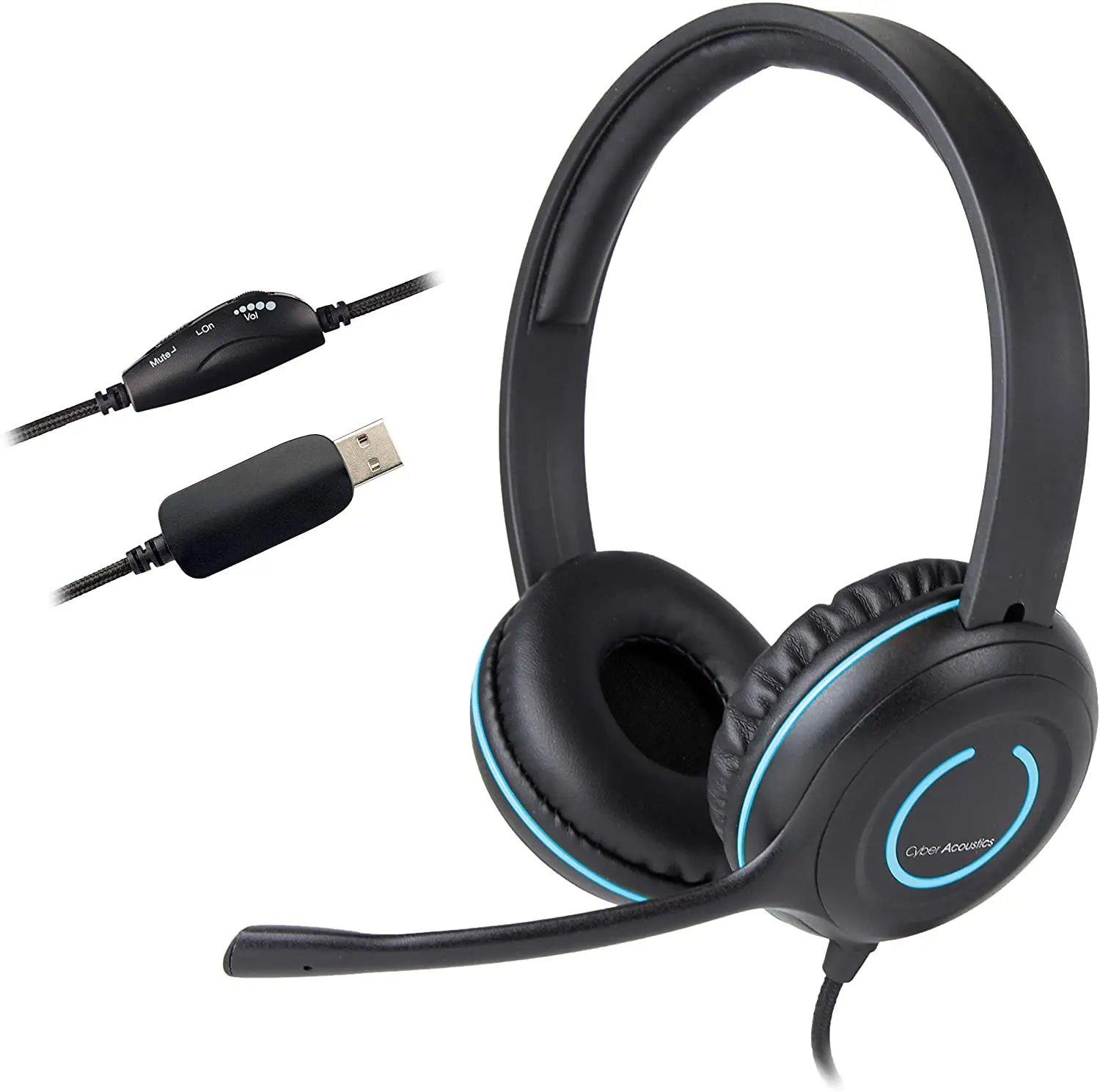 Cyber Acoustics AC-5008 USB Stereo Headset