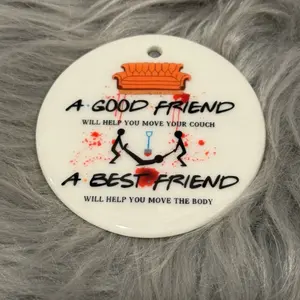 Best Friends Funny Ornament 2024 - Bestie Christmas Ornament