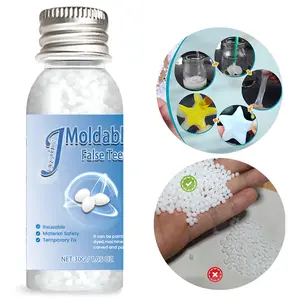 Easy to adhere. Molded plastic - DIY has high hardness, durability, and can be reused. Plastic particles with plasticity. Suitable for party props and decorations - temporary teeth decoration for vampires. Thermoplastic beads are used for DIY daily creati