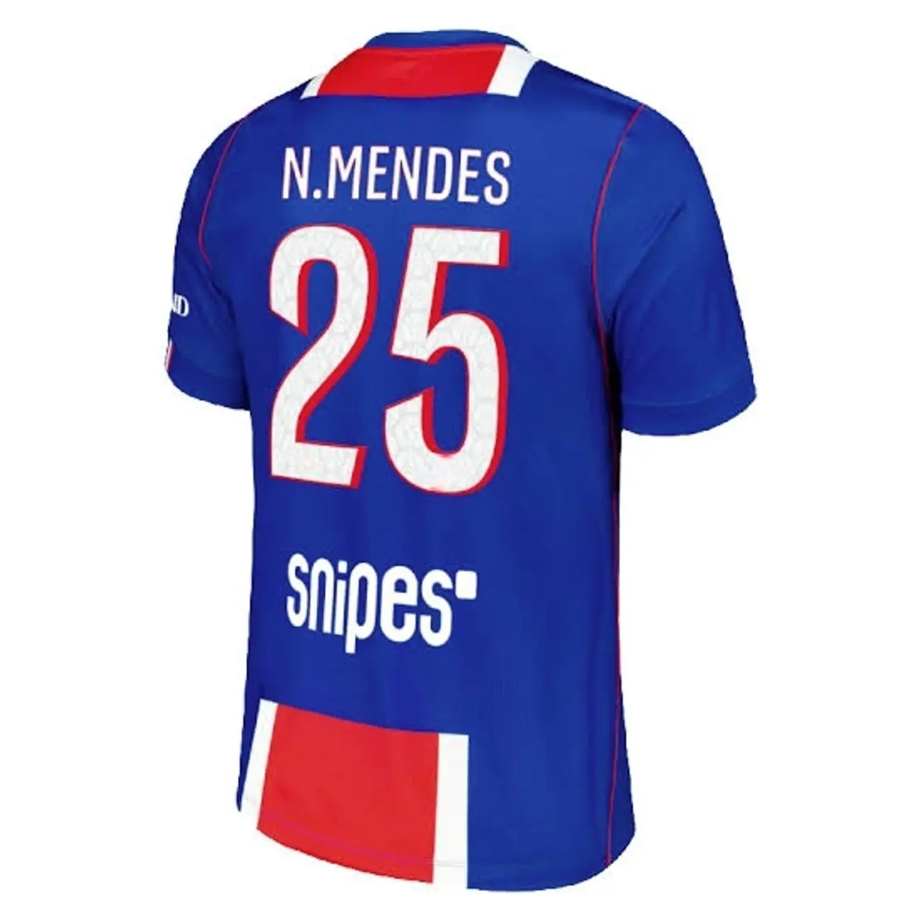 Unisex Soccer Mens Athletic Short Sleeve Football Shirt Sports Fan Training Top Breathable Streetwear Nuno Mendes 2026/27 Home Replica Jersey