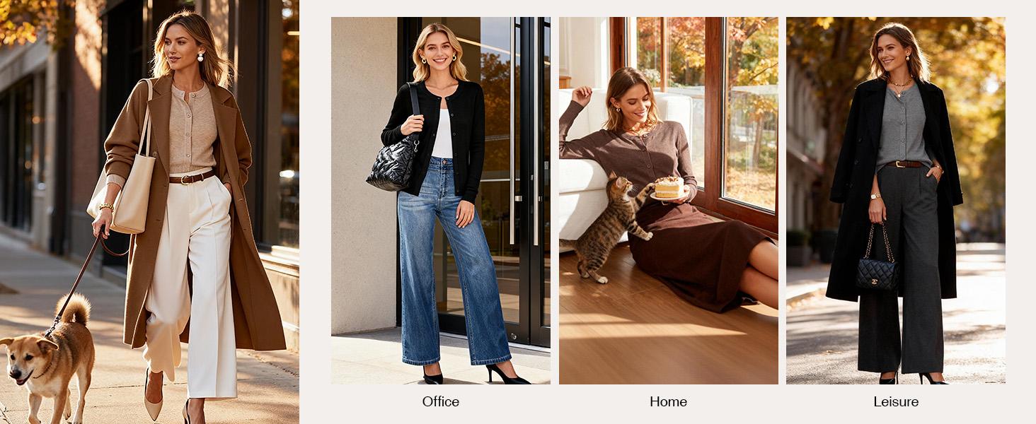 Arach&Cloz Women's 2026 Spring Lightweight Cropped Cardigan Long Sleeve Crew Neck Bolero Shrug Casual Top Arach&Cloz Women's 2026 Spring Lightweight Cropped Cardigan Long Sleeve Crew Neck Bolero Shrug Casual Top