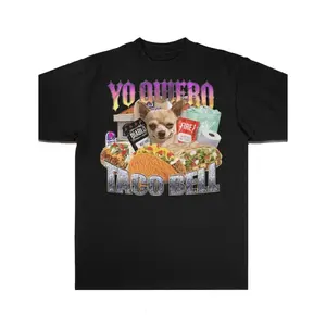 QUIERO Taco Bell T-Shirt_ 90s Bootleg Rap - Funny Unisex Movie Tee For Men