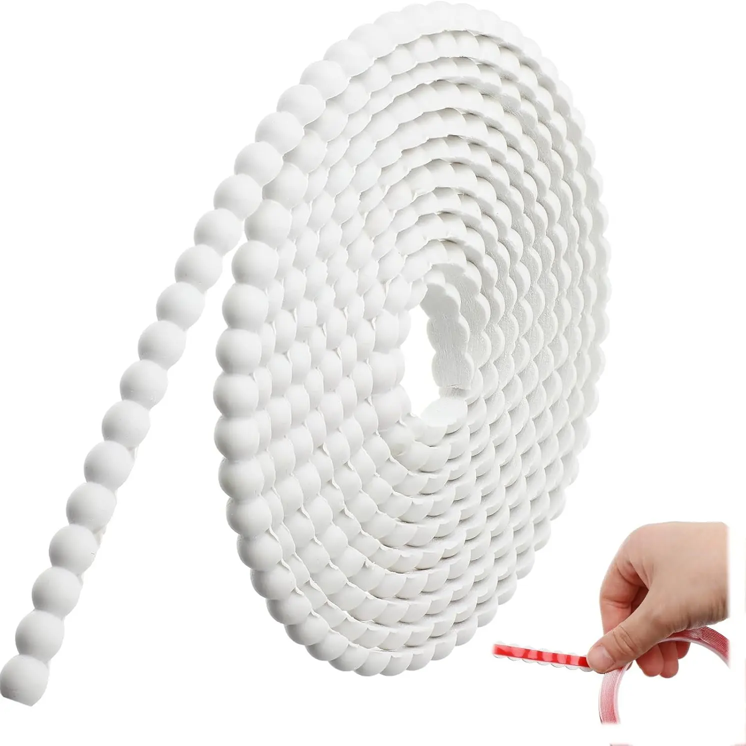 Self-Adhesive PVC Beading Edge Strip, Tearable Removable Wallpaper Border, Decorative Strip, Easy to DIY, Suitable for Cabinets, Walls, Accent Wall Trim, Accent Wall Peel And Stick