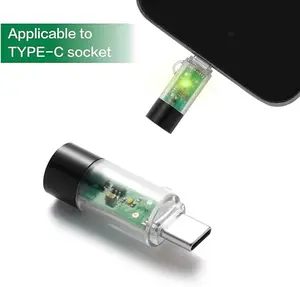 1PCS Type-c Cell Phone Cigarette Lighter Android Universal Blow A Blow Fire Lighter Lighter Wireless Silent Spare Cigarette Lightercs