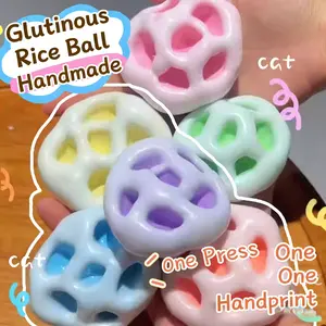 Super fun stress relief toys, snowy glutinous rice sand pinch toys, DIY shape glutinous rice squeeze stress relief toys, rice flour puree, handmade mitaba mud toys, cute glutinous rice mud squeeze toys squeeze decompression handmade balls