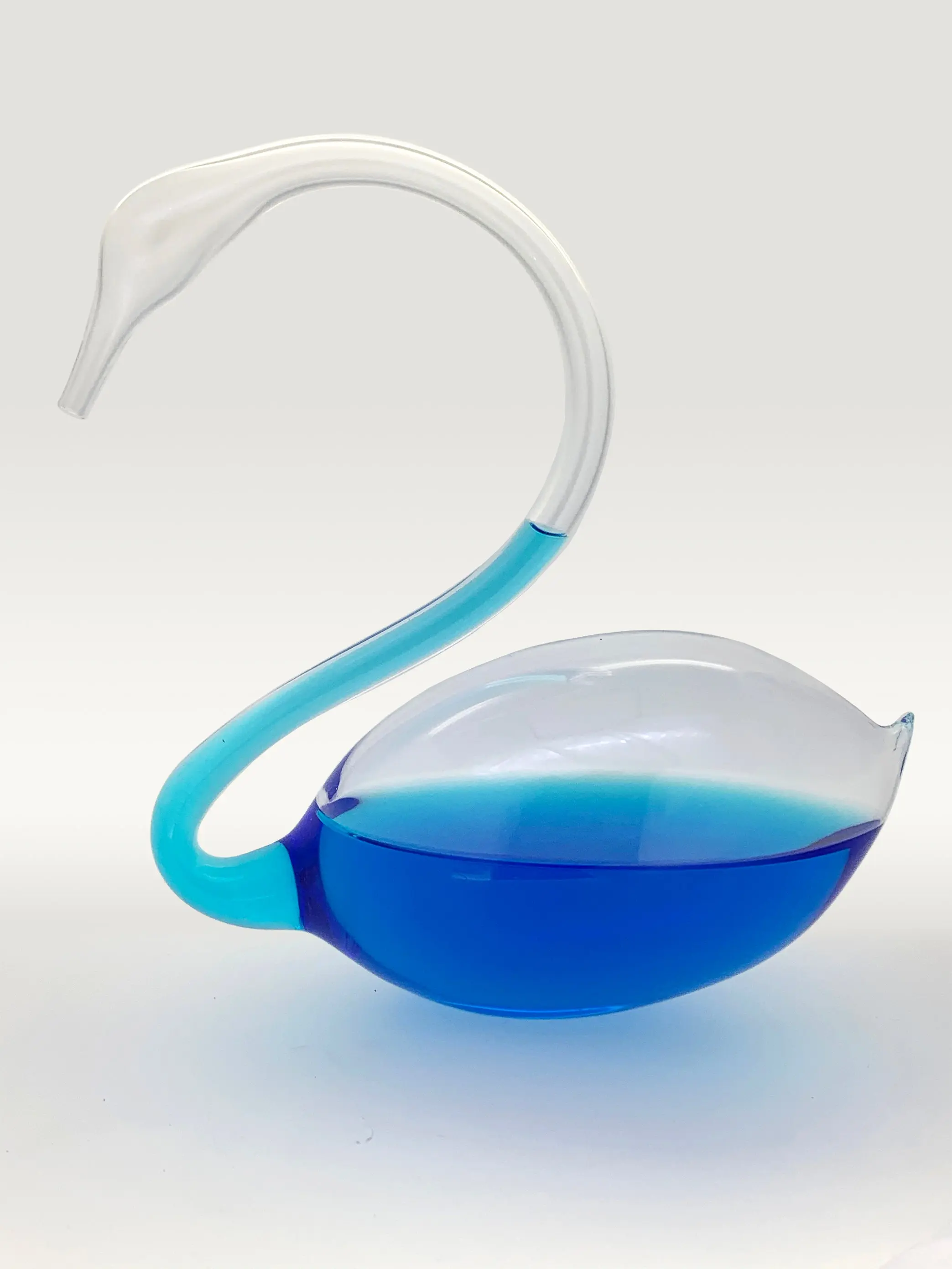 Goethe Weather Ball Barometer - 6.5" Tall Glass Swan