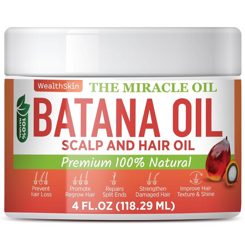 Wealthskin Batana Oil From Honduras Repairs Damaged Hair, Dr. Sebi Reduces Hair Loss, And Nourishes Scalp. 100% Pure, Ideal As Hair Mask Or Scalp Oil