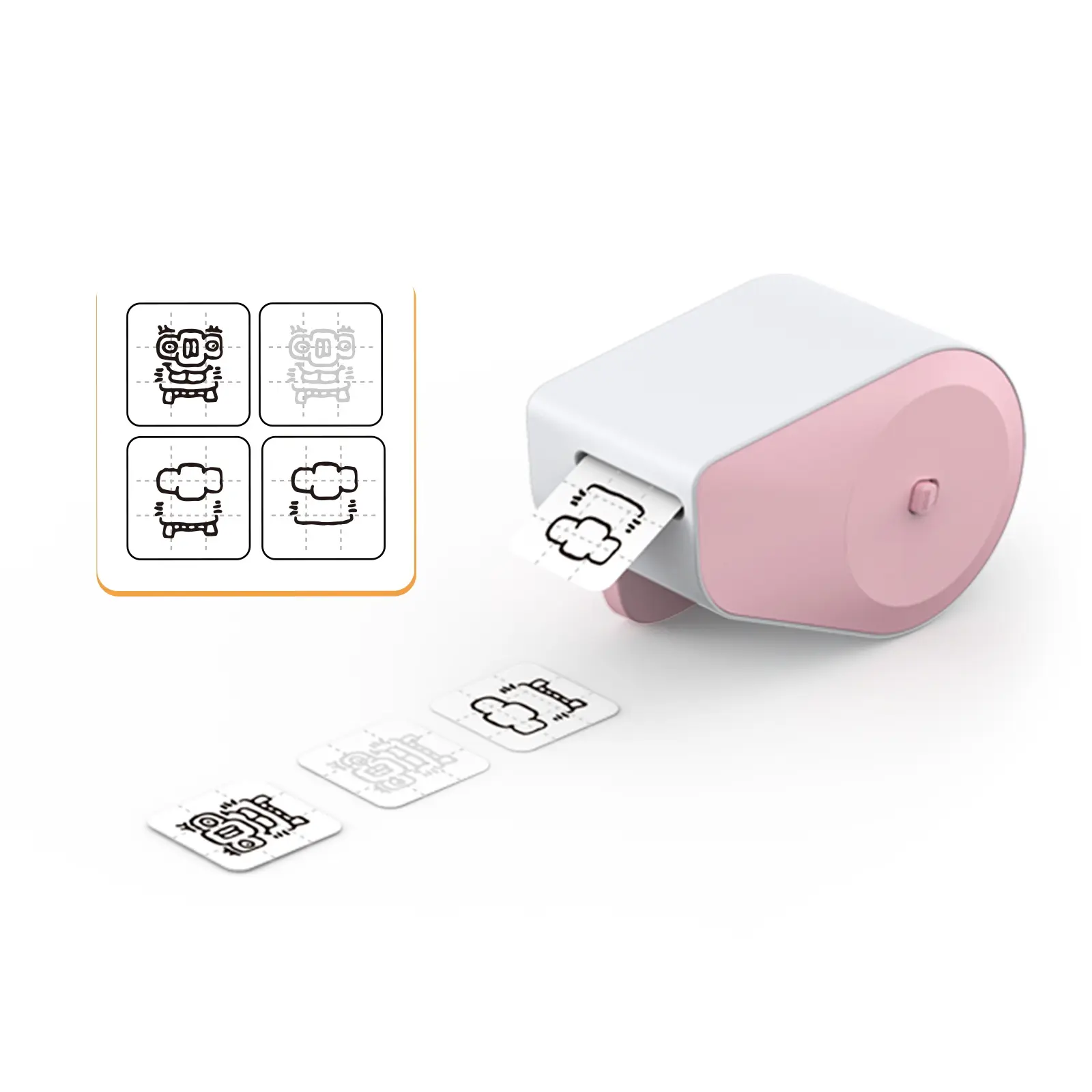 Stickers Rewarder Manual Sticker Dispenser with 400 PCS for Kids and Teachers Lightweight Easy to Carry Perfect for Classroom and Outdoor Fun Beginner Friendly Durable Composite Paper