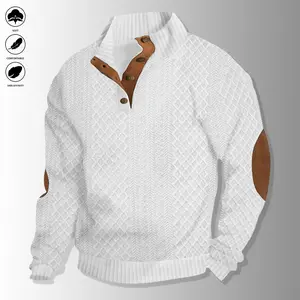 Men's Turtleneck Pullover Autumn Winter Warm Solid Color Patchwork Raglan Sleeve Vintage Street Style Pullover Hoodie, Spring Summer Autumn Sports Fashion Top, Suitable for Training, Sun Protection