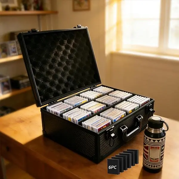 Trading Card Storage Box: 3500 Card Capacity Sports Card Storage Case for Large Card Collections Home Study Collectors - Guard Your Collection's Value & Pride of Curation