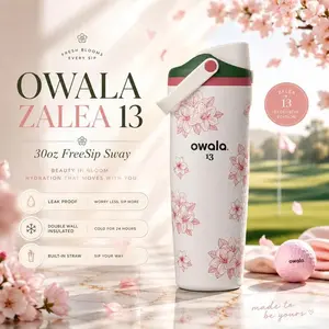 Owala FreeSip Water Bottle Collection 30oz – Garden, Golf, Wild & Ribbon Edition Leakproof Insulated Stainless Steel Bottle