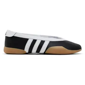 Adidas Taekwondo Mei Ballet Black White Women's Sneaker Flat Classic Style with Stripes JR7031 Authentic Athletic Shoe