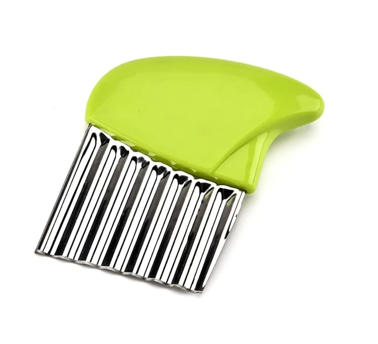 Crinkle Cutter Stainless Steel Potato Carrot Chip Vegetable Crinkle Wavy Chopper Cutter French Fry Slicer