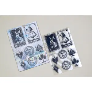 Alice Clear Stamps Art Vintage Material Paper Diy Craft Kit