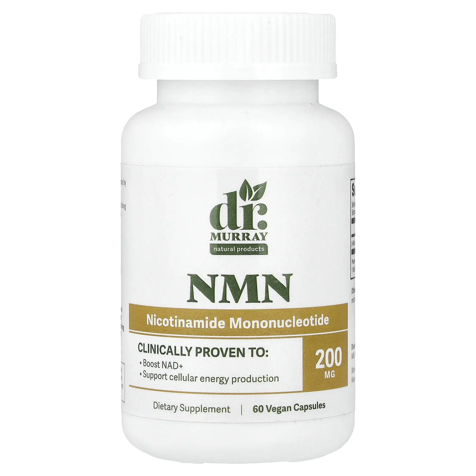 Dr. Murray's NMN, 200 mg, 60 Vegan Capsules