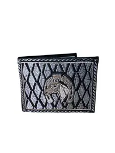Men’s Western Style Cowboy Wallet Horse Billetera Piteado Vaquero Cartera